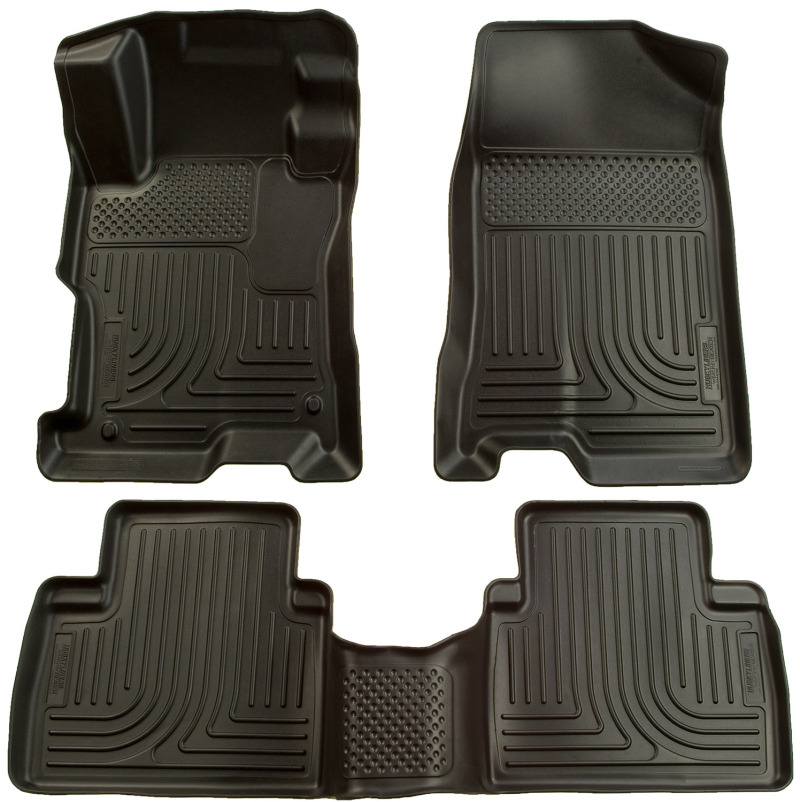Husky Liners 06-09 Ford Fusion/07-09 Lincoln MKZ (FWD) WeatherBeater Combo Black Floor Liners thumbnail 2