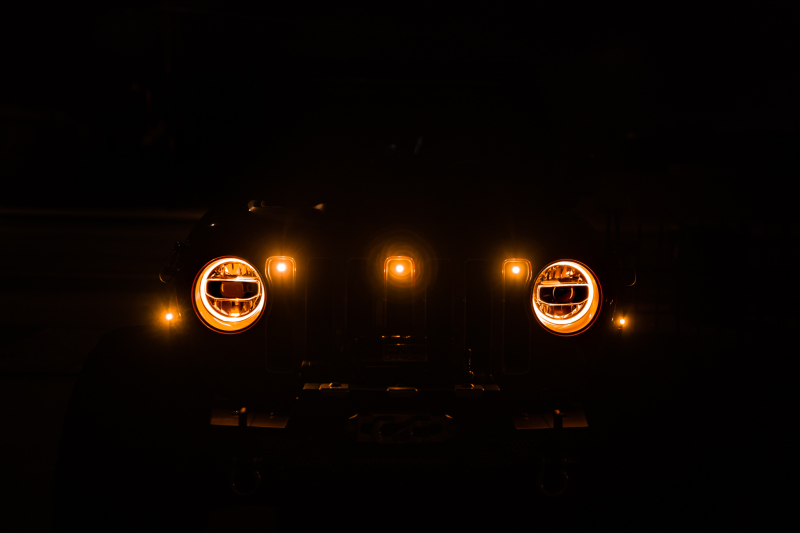 2018+ Jeep JL Grill Amber Marker Lights - Image 21