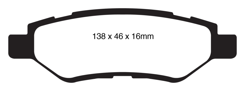 EBC 08-13 Cadillac CTS 3.0 Greenstuff Rear Brake Pads thumbnail 2