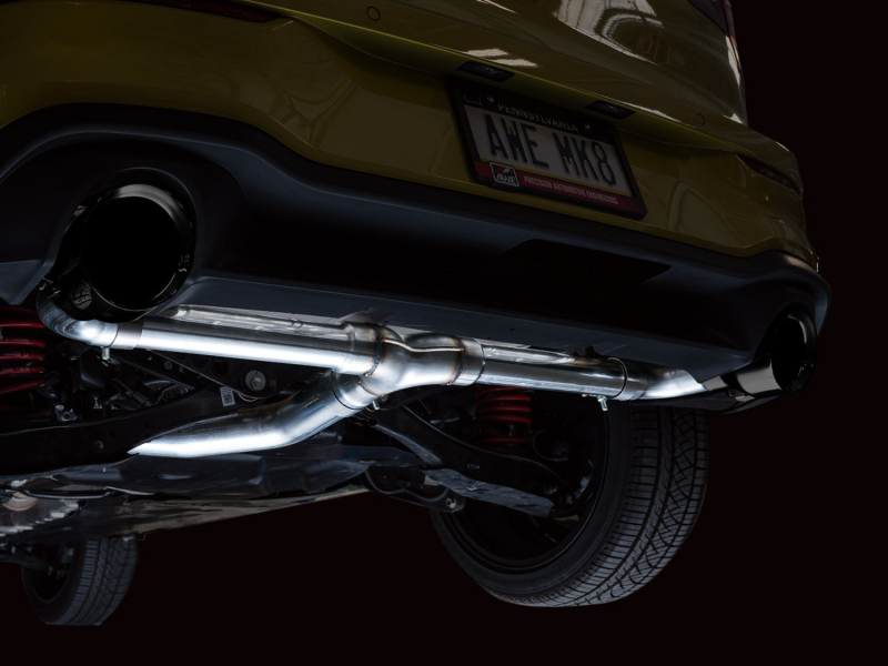 AWE Tuning 2022 VW GTI MK8 Touring Edition Exhaust - Diamond Black Tips