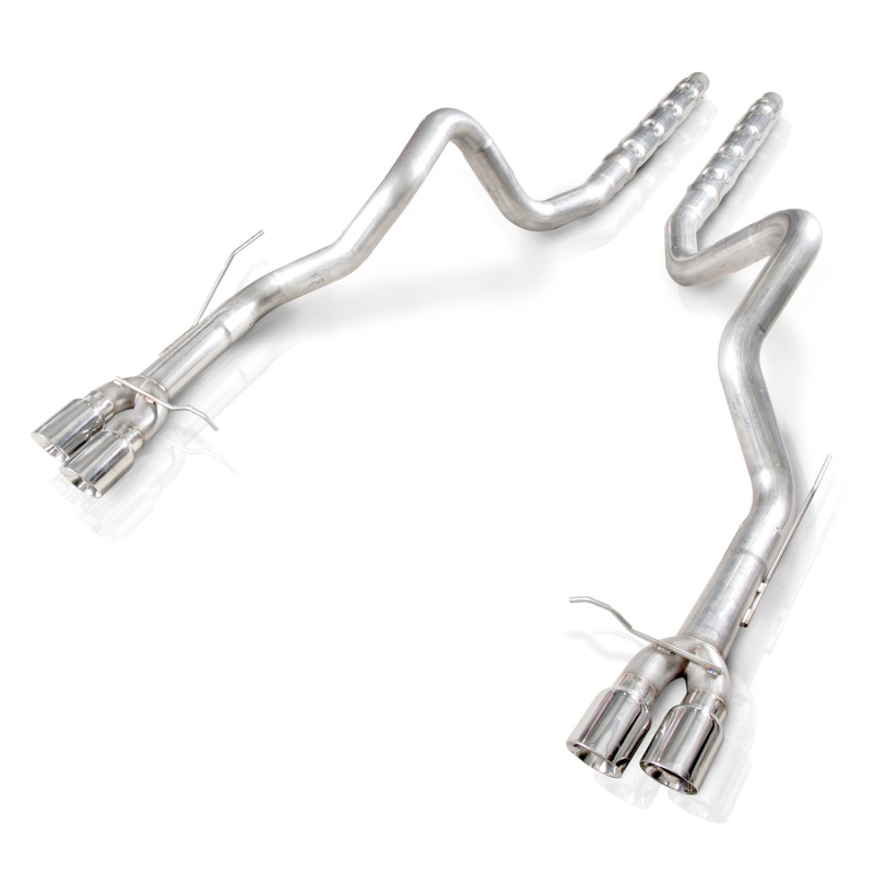 Stainless Works 2013-14 Ford Shelby GT500 3in Catback Retro Chambered Mufflers Resonator Delete thumbnail 5