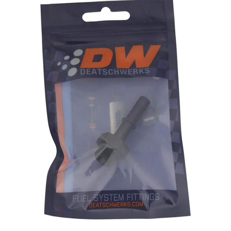 DeatschWerks 6AN ORB Male to 5/16in Male EFI Quick Connect Adapter - Anodized Matte Black thumbnail 5