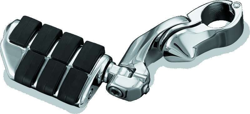 Kuryakyn Adjustable Tour-Tech Short Cruise Mounts 4523 Foot Peg Mounts, Mounts, Adjustable, Steel, Chrome, Dually Foot Peg Style, Pair thumbnail 2