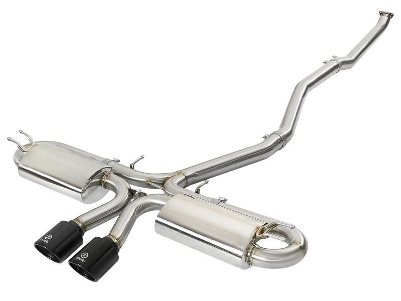 aFe Takeda 3in 304 SS Cat-Back Exhaust w/ Dual Center Black Tips 17+ Honda Civic Si (2dr) I4 1.5L thumbnail 2