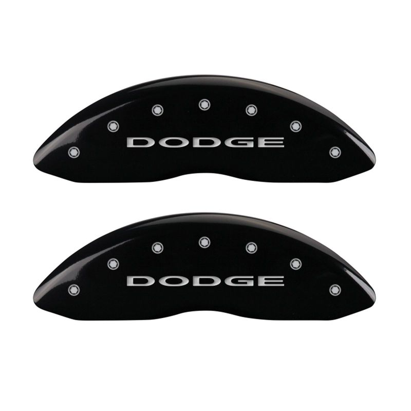 MGP 4 Caliper Covers Engraved Front & Rear With out stripes/Dodge Black finish silver ch thumbnail 7