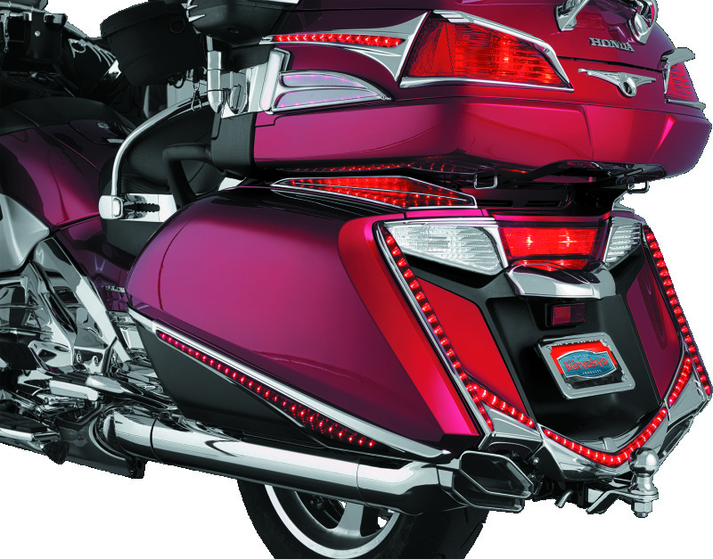 Kuryakyn LED Rear Fender Tips 3236 Tip, Rear, L.E.D., Plastic, Chrome, Lighted, for use on Honda®, Each thumbnail 4