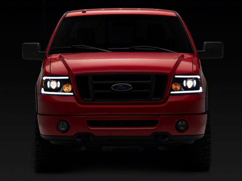 Raxiom 04-08 Ford F-150 Axial Series Projector Headlights with LED Bar- Black Housing- Clear Lens thumbnail 6