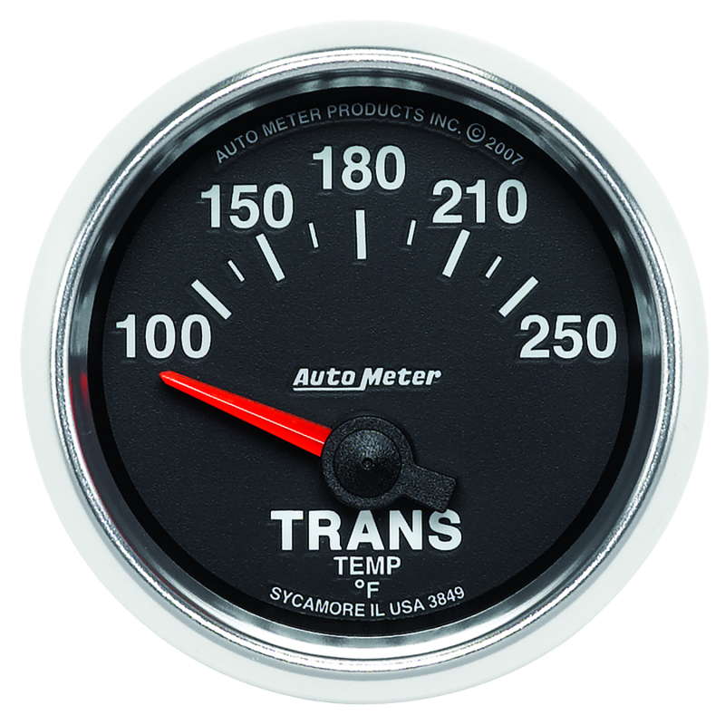 Autometer GS 52mm 100-250 Degree F Short Sweep Electronic Transmission Temperature Gauge thumbnail 5