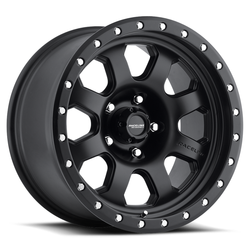 Raceline 929B Avenger 17x9in / 8x170 BP / -12mm Offset / 130.81mm Bore - Satin Black Wheel thumbnail 2