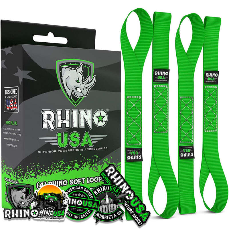 Rhino USA Soft Loops Motorcycle Tie-Down Set 4-Pack Green
Tie Strap