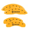MGP 4 Caliper Covers Engraved Front & Rear Lincoln Yellow finish black ch thumbnail 9