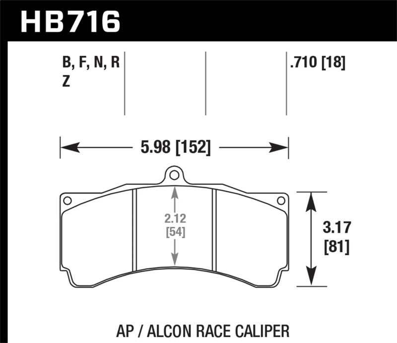 HAWK DTC-60 Brake Pad Sets