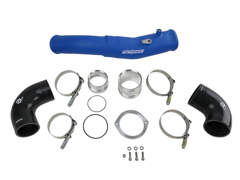 BladeRunner 2-1/2 IN to 3 IN Aluminum Hot-Side Charge Pipe Blue