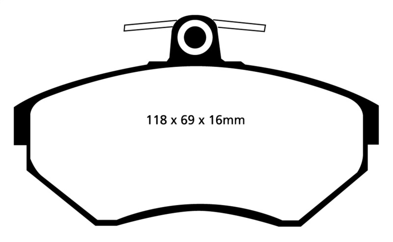 EBC S9 Brake Pad and Rotor Kit (1x ebcDP41112R, 1x ebcUSR819) thumbnail 3
