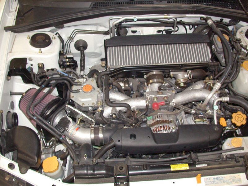 K&N 04-06 Subaru Forester XT F4-2.5L Silver Typhoon Short Ram Intake thumbnail 4