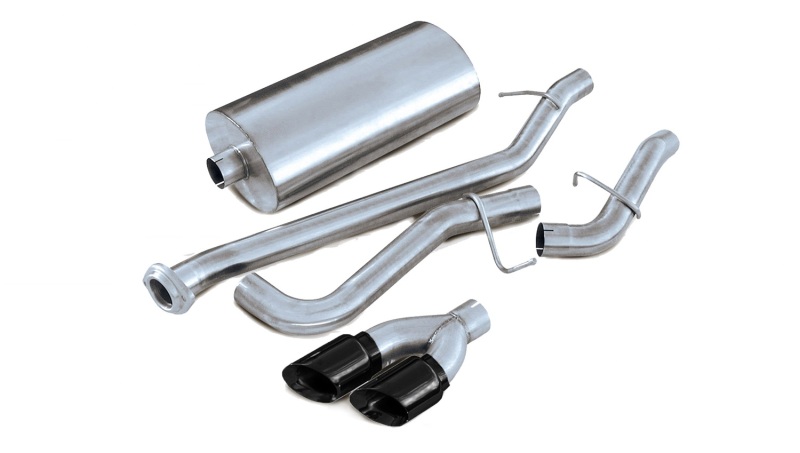 Corsa 2001-2006 Chevrolet Tahoe 5.3L V8 3in Cat-Back Single Side w Twin 4in Black Pro-Series Tips thumbnail 4