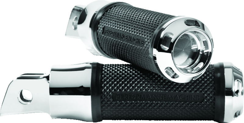 Performance Machine Footpegs Apex Rider - Chrome