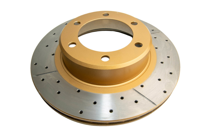 DBA Street Series X-Gold Disc Brake Rotors DBA792X Cross Drilled/Slotted Rotor thumbnail 2