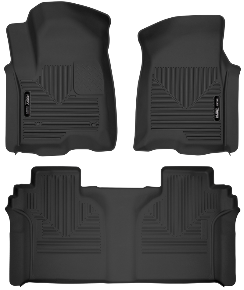 Husky Liners 19-23 Chevrolet Silverado 1500 CC X-Act Contour Front & Second Seat Floor Liners thumbnail 2