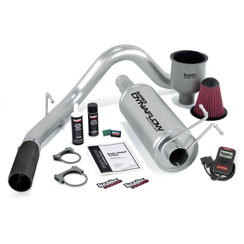 Banks Power 99-04 Ford 6.8L Ext/Crew Cab Stinger System w/ AutoMind - SS Single Exhaust w/ Black Tip
Power/Efficiency Sys
Stinger Bundle