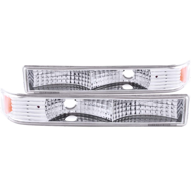 ANZO 1998-2005 Chevrolet S-10 Euro Parking Lights Chrome thumbnail 2