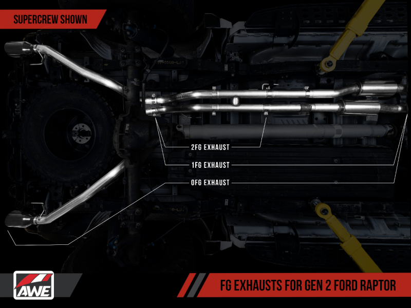 AWE Tuning 2017+ Ford Raptor Resonated Front Pipe Conversion Kit thumbnail 9