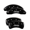 MGP 4 Caliper Covers Engraved Front & Rear JEEP Black finish silver ch thumbnail 8