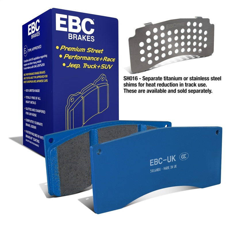 EBC Ford Saleen Mustang Alcon front calipers Bluestuff Front Brake Pads thumbnail 2