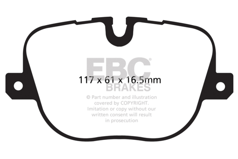 EBC 10-12 Land Rover Range Rover 5.0 Supercharged Yellowstuff Rear Brake Pads thumbnail 6