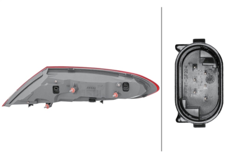 Hella 2017-2018 Mercedes-Benz C300 Left Outer Tail Light thumbnail 4