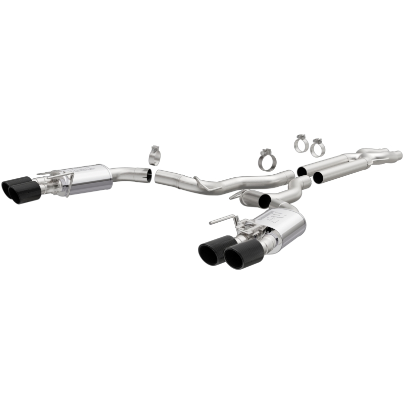 MagnaFlow Cat-Back 2016 Ford Mustang Shelby GT350/GT350R 5.2L V8 Carbon Fiber Tips thumbnail 5