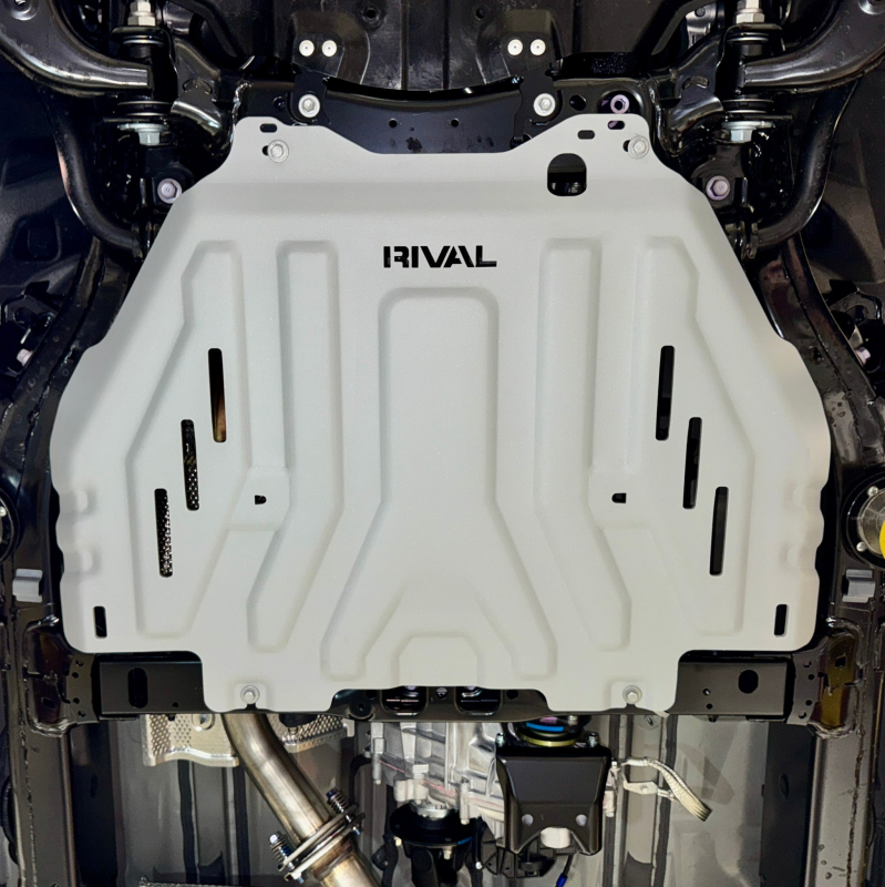 Rival 24-26 Tacoma 4Runner GX550 Tundra (all i-Force) Aluminum Transmission Cat Converter Skid Plate