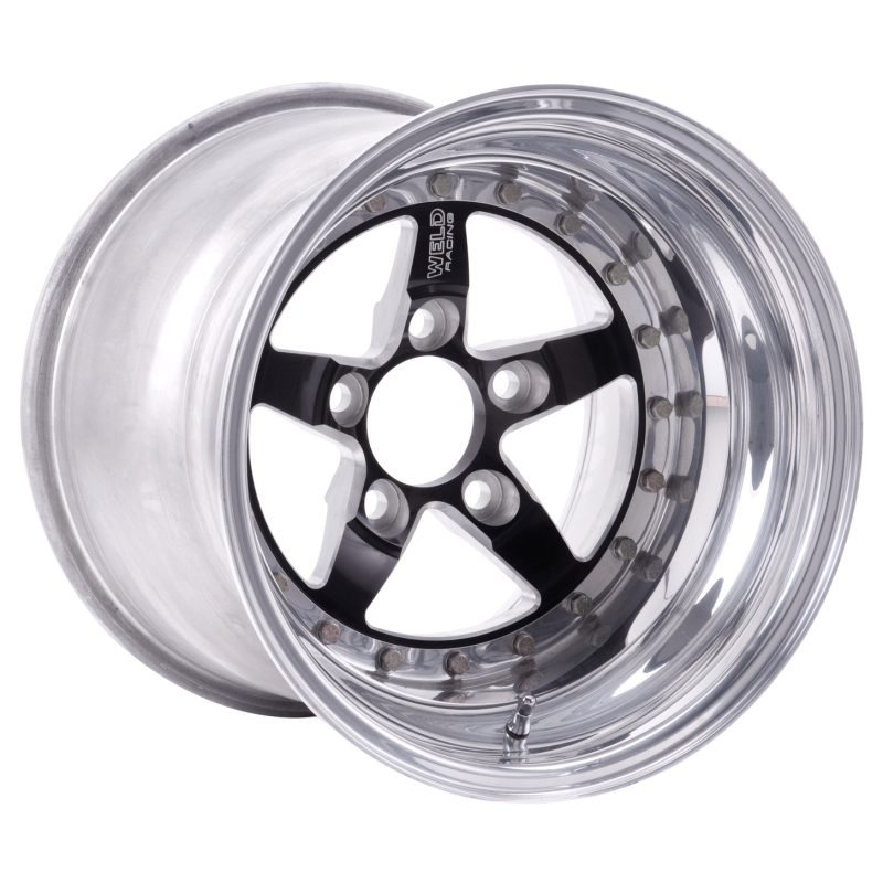 Weld Weldstar 15x16 / 4.5in BP / 7.5in. BS Black Wheel - Non-Beadlock