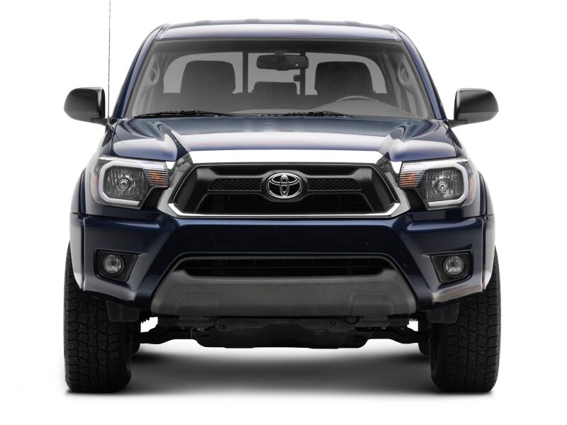 Raxiom 12-15 Toyota Tacoma Axial Series Headlights/Seq LED Bar- Black- Clear Lens thumbnail 5