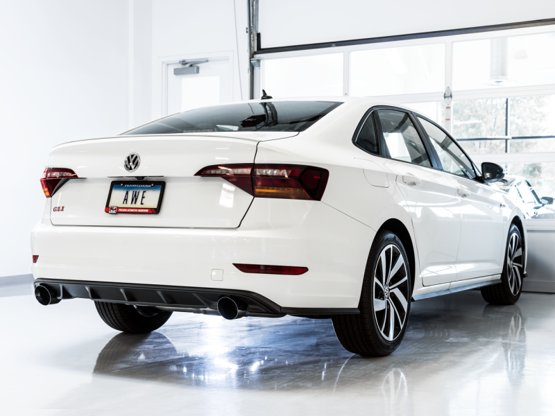 AWE Tuning 18-21 Volkswagen Jetta GLI Mk7 Track Edition Exhaust - Diamond Black Tips (Fits OEM DP) thumbnail 6