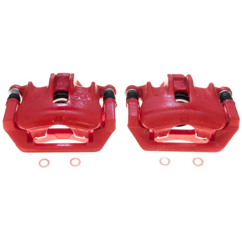 Power Stop 1999 Land Rover Discovery Rear Red Calipers - Pair thumbnail 2