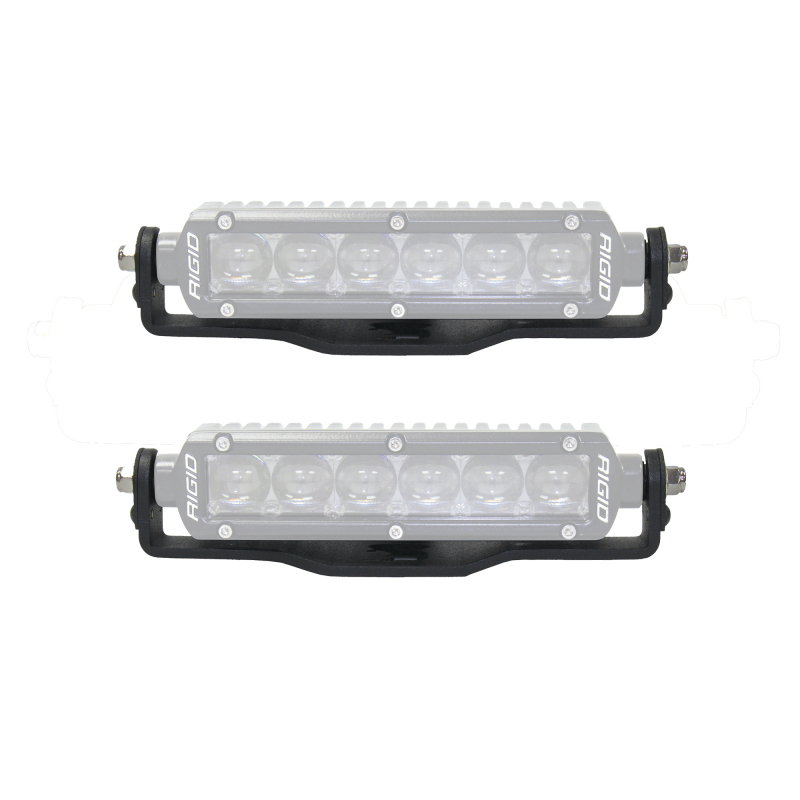 Go Rhino 18-20 Jeep Wrangler JL/JLU/Gladiator JT Light Mount - Two 6in Single Row thumbnail 2