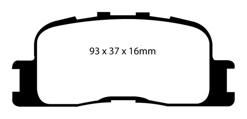 EBC Stage 9 Kits With Yellowstuff Brake Pads and USR Rotors S9KR1272 Disc Pad Rotor Kit thumbnail 6