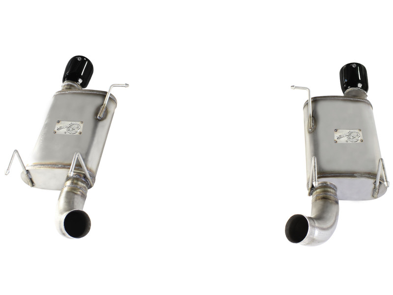 aFe MACH Force XP Exhaust 11-14 Ford Mustang GT V8-5.0L 3in. Stainless Steel Axle-Back w/Black Tips thumbnail 8