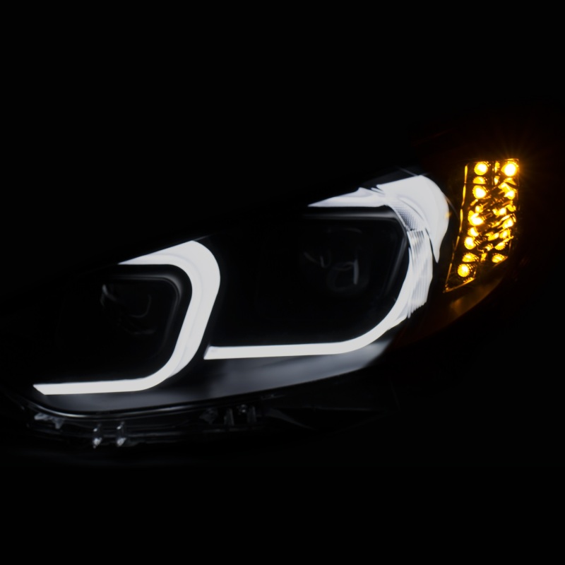 ANZO 2014-2015 Mazda 6 Projector Headlights w/ Plank Style Design Black thumbnail 9