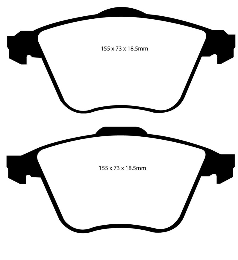 EBC 07-13 Mazda 3 2.3 Turbo Ultimax2 Front Brake Pads thumbnail 2