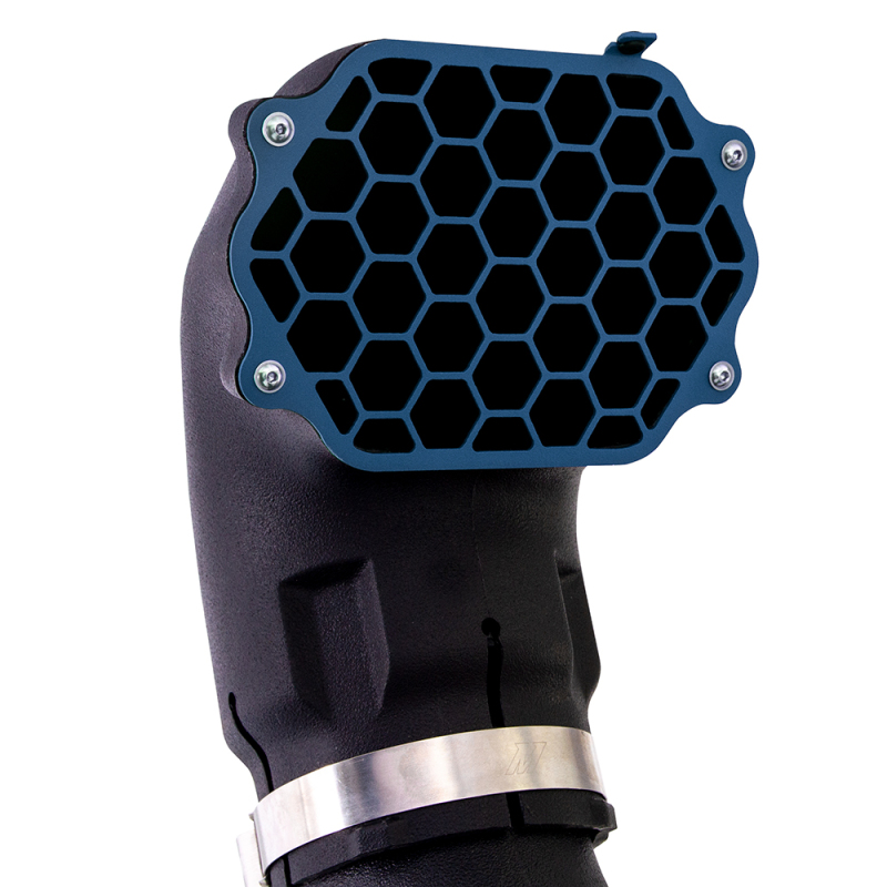 Borne Off-Road Snorkel Air Intakes MMAI-JL-18NMWBL Intake Kits, Intake Snorkel, Polyethylene Tube, Black, Micro-Wrinkle Blue Brackets, Jeep, Kit thumbnail 5