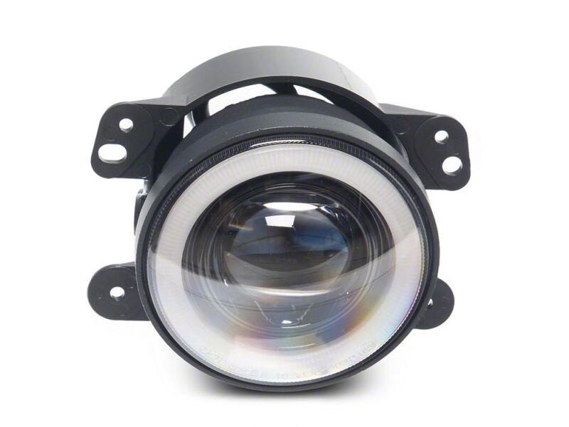 Raxiom 07-18 Jeep Wrangler JK V2 LED Switchback Fog Lights with Amber Turn Signal and Halo Rings thumbnail 2