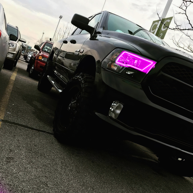 Oracle Dodge Ram Sport 09-18 LED Headlight Halo Kit - ColorSHIFT w/ 2.0 Controller thumbnail 9
