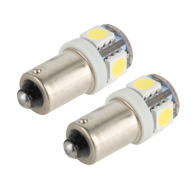 Oracle BA9S 5 LED 3 Chip Bayonet Bulbs (Pair) - White thumbnail 7