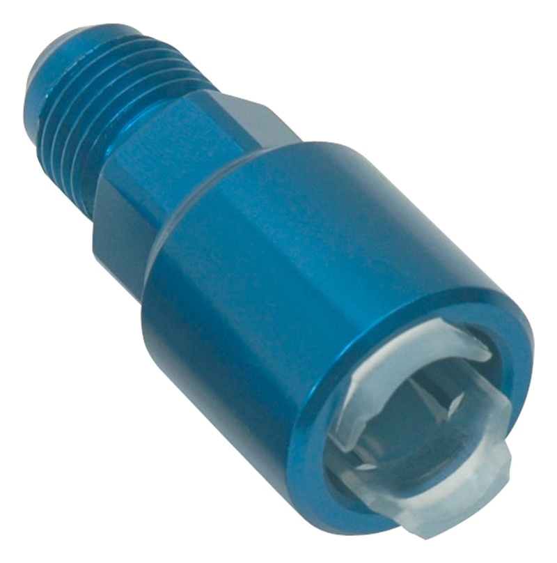 Russell Performance -6 AN male to 5/16in SAE quick-disconnect female (Blue Single) thumbnail 6