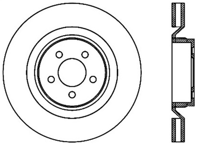 StopTech SportStop 06-09 Chrysler SRT-8 Front Right Drilled & Slotted Rotor thumbnail 2