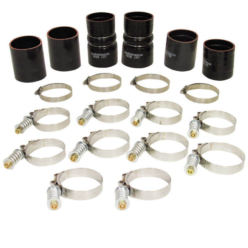BD Diesel BD 7.3L Powerstroke Intercooler Hose & Clamp kit Ford 1999.5-2003