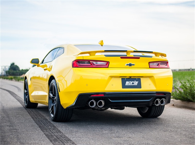 Borla 16 Chevy Camaro SS 6.2L w/ Dual NPP S-Type Quad RD RL Tips Dual Exit Rear Section Exhaust thumbnail 6