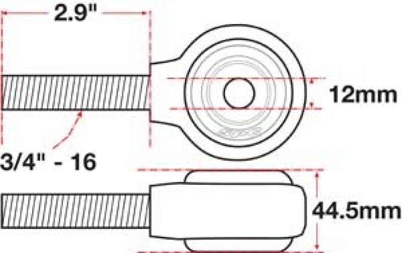 SPC Performance xAxis Rod End Ball Joint thumbnail 5